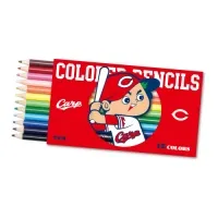 三菱鉛筆 色鉛筆12色 カープバージョン メール便可