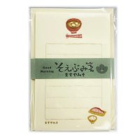 【多山文具オリジナル】Light the Town　そえぶみ箋　ますやみそ　古川紙工　美濃和紙　ミニレター　広島県　ご当地　おみそ汁　和食