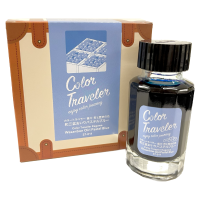 カラートラベラー / COLOR TRAVELER 和三盆おいりパステルブルー / Wasanbon Oiri Pastel Blue 万年筆インク